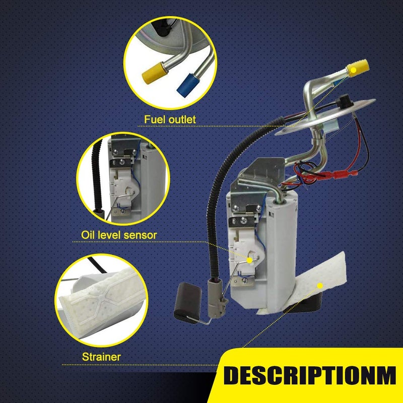 TOPSCOPE Fuel Pump Sender Assembly SP2007H for 1991-1996 Ford F Super Duty V8-7.5L, for 1991-1997 Ford F-150 L6-4.9L, for 1991-1997 Ford F-350 V8 (After Axle Tank; Steel Tank; 18 Gal) FP2159M - Image 5